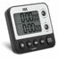 ADE TD2100-1 Küchen-Timer Digitaler Küchentimer Schwarz, Weiß, Farbe: Schwarz, Weiß