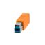 Tether Tools CU5460ORG USB Kabel USB 3.2 Gen 1 (3.1 Gen 1) 4,6 m USB A USB B 5 Gbit/s Orange, Farbe: Orange, Länge: 4,6 m