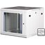 Wirewin WCAB PS3 600X600X12U FP Rack 12U Wandmontiertes Regal Hellgrau