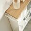 Yamazaki 4306 Etagère & Platzsparer für Badezimmer Weiß Stahl, Holz, 4 image