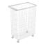 Yamazaki YA04776 Wäschekorb 55 l Rechteckig Nylon, Stahl Weiß