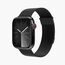 Vonmählen Milanese Loop 2 Gurt Schwarz Edelstahl