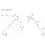 Multibrackets 2449 Flachbildschirm-Tischhalterung 81,3 cm (32") Tisch/Bank Schwarz, 13 image