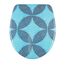 Diaqua Nice Harter Toilettensitz Duroplast, Kunststoff, Metall Blau, Chrom