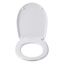 Diaqua Zen Rock Harter Toilettensitz Metall, Kunststoff, Thermoset Gemischte Farben, Weiß, 3 image