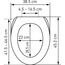 Diaqua 31171354 Toilettensitz Harter Toilettensitz Duroplast, Kunststoff Mehrfarbig, Chrom, 5 image
