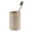 Diaqua 45192523 Zahnputzbecher Keramik Rund Einzelbild Freistehender Badezimmerbecher, Farbe: Beige, 2 image