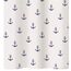 Diaqua Anchor Duschvorhang Ring Polyester Blau, Weiß
