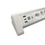 M. Schönenberger Alu Desktop USB-C Verlängerungskabel 2 m 4 AC-Ausgänge Drinnen Silber, Weiß, 5 image