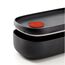 Lékué LunchBox To Go Oval Container 0,5 l Schwarz 2 Stück(e), Farbe: Schwarz, 3 image