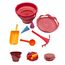 Schildkröt Funsports 7in1 Sand Toys Falteimer Set, Farbe: Rot