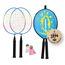 Schildkröt Funsports 970907 Badmintonschläger Stahl Schwarz, Blau, Rot 2 Stück(e)