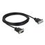 DeLOCK Seriell Kabel RS-232 D-Sub9 Stecker zu Buchse mit schmalem Steckergehäuse 3 m