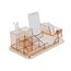DeLOCK Schreibtisch Organizer transparent / braun