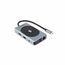 DICOTA D32059 Schnittstellen-Hub USB Typ-C Schwarz, Silber