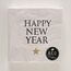 Boltze 2084821 Papierserviette Papier Schwarz, Gold, Weiß 1 Stück(e)