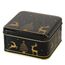 Boltze 2085527 Aufbewahrungsbox Rund Eisen, Metall Schwarz, Gold, 3 image