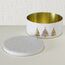 Boltze 2085532 Aufbewahrungsbox Rund Eisen, Metall Gold, Weiß, 2 image