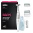 Braun Silk-épil Bikini Styler FG1100 Bikinizonen-Trimmer Weiß, Silber