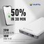 Varta Energy Powerbank 10000 mAh (schlank, 3 Ports: 2x USB C PD, 1x USB A QC), 20W max. Ausgangsleistung, inkl. USB C Ladekabel, weiß, 10 image