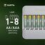 Varta Eco Charger Multi Recycled (für 8 AA- und AAA-NiMH-Akkus), 75 % recycelte Materialien, grau, USB Typ C, 13 image