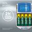 Varta Akku Ladegerät, inkl. 4X AA 2600mAh, Batterieladegerät für wiederaufladbare AA/AAA, LCD Charger, mit USB Kabel & 12V Adapter, 6 image