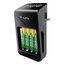 Varta Akku Ladegerät, inkl. 4X AA 2100mAh, Batterieladegerät für wiederaufladbare AA/AAA/9V und USB Geräte, LCD Plug Charger+, Einzelschachtladung, 2 image