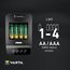 Varta LCD Ultra Fast Charger+ AA & AAA (NiMH Akkus inkl. 4x AA 2100 mAh Akkus & AC sdapter & 12 V Adapter), schwarz, 10 image