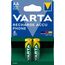 Varta Batterien AA, wiederaufladbar, 2 Stück, Recharge Accu Phone, Akku, 1600 mAh Ni-MH, sofort einsatzbereit, geeignet für schnurlose Telefone, 2 image