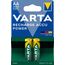 Varta Batterien AA, wiederaufladbar, 2 Stück, Recharge Accu Power, Akku, 2600 mAh Ni-MH, ohne Memory Effekt, vorgeladen, sofort einsatzbereit, 2 image