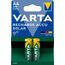 Varta Batterien AA, wiederaufladbar, 2 Stück, Recharge Accu Solar, Akku, 800 mAh Ni-MH, sofort einsatzbereit, für Solar-Gartenleuchten entwickelt, 2 image