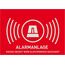 ABUS Warnaufkleber Alarm (ohne -Logo) 148 x 105 mm