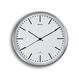 MAUL Wanduhr MAULfly, Farbe: Aluminium, Weiß