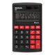 MAUL M 8 Taschenrechner Tasche Display-Rechner Schwarz, Rot, Farbe: Schwarz, Rot