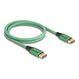 DeLOCK DisplayPort Kabel 16K 60 Hz 1 m grün Metall, Farbe: Grün, Länge: 1 m