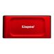 Kingston Technology 1TB Externe SSD XS1000 USB 3.2 Gen 2, Rot, Farbe: Rot, Kapazität: 1 TB