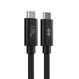 HYPER HyperDrive Next USB Kabel USB4 Gen 3x2 1,2 m USB C 40 Gbit/s 240 W Schwarz, Farbe: Schwarz