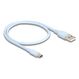 DeLOCK 81221 USB Kabel USB 2.0 0,5 m USB A USB C 0,48 Gbit/s Blau, Farbe: Blau, Länge: 0,5 m