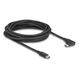 DeLOCK 81196 USB Kabel USB 3.2 Gen 2 (3.1 Gen 2) 5 m USB C 10 Gbit/s 60 W Schwarz, Farbe: Schwarz, Länge: 5 m