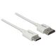 DeLOCK 85140 HDMI-Kabel 0,25 m HDMI Typ A (Standard) HDMI Type C (Mini) Weiß, Farbe: Weiß, Länge: 0,25 m