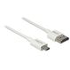 DeLOCK 85148 HDMI-Kabel 0,5 m HDMI Typ A (Standard) HDMI Typ D (Mikrofon) Weiß, Farbe: Weiß, Länge: 0,5 m