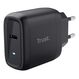 Trust Maxo USB-C-GaN-Ladegerät 45 W, Farbe: Schwarz