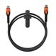 Urban Armor Gear Kevlar USB Kabel USB 2.0 1,5 m USB C 0,48 Gbit/s Schwarz, Orange, Farbe: Schwarz, Orange