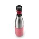 EMSA Bludrop Sleeve N3110800 Trinkflasche Fitness, Sport 500 ml Edelstahl Koralle, Edelstahl, Farbe: Koralle, Edelstahl