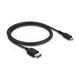 DeLOCK 81690 HDMI-Kabel 1 m HDMI Typ A (Standard) HDMI Typ D (Mikrofon) Schwarz, Farbe: Schwarz, Länge: 1 m