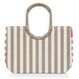 Reisenthel loopshopper L Beige, Weiß Stoffbeutel, Farbe: Beige, Weiß