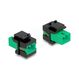 DeLOCK 87121 Keystone-Modul, Farbe: Grün, Schwarz