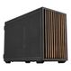 Lian Li B4-mATX Wood Mini Tower Schwarz, Holz, Farbe: Schwarz, Holz