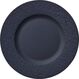 Villeroy & Boch Manufacture Rock Essteller Rund Porzellan Schwarz 6 Stück(e), Farbe: Schwarz