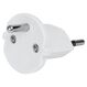Steffen 1409564 1 Netzstecker-Adapter T12 Typ E/F hybrid Weiß, Farbe: Weiß